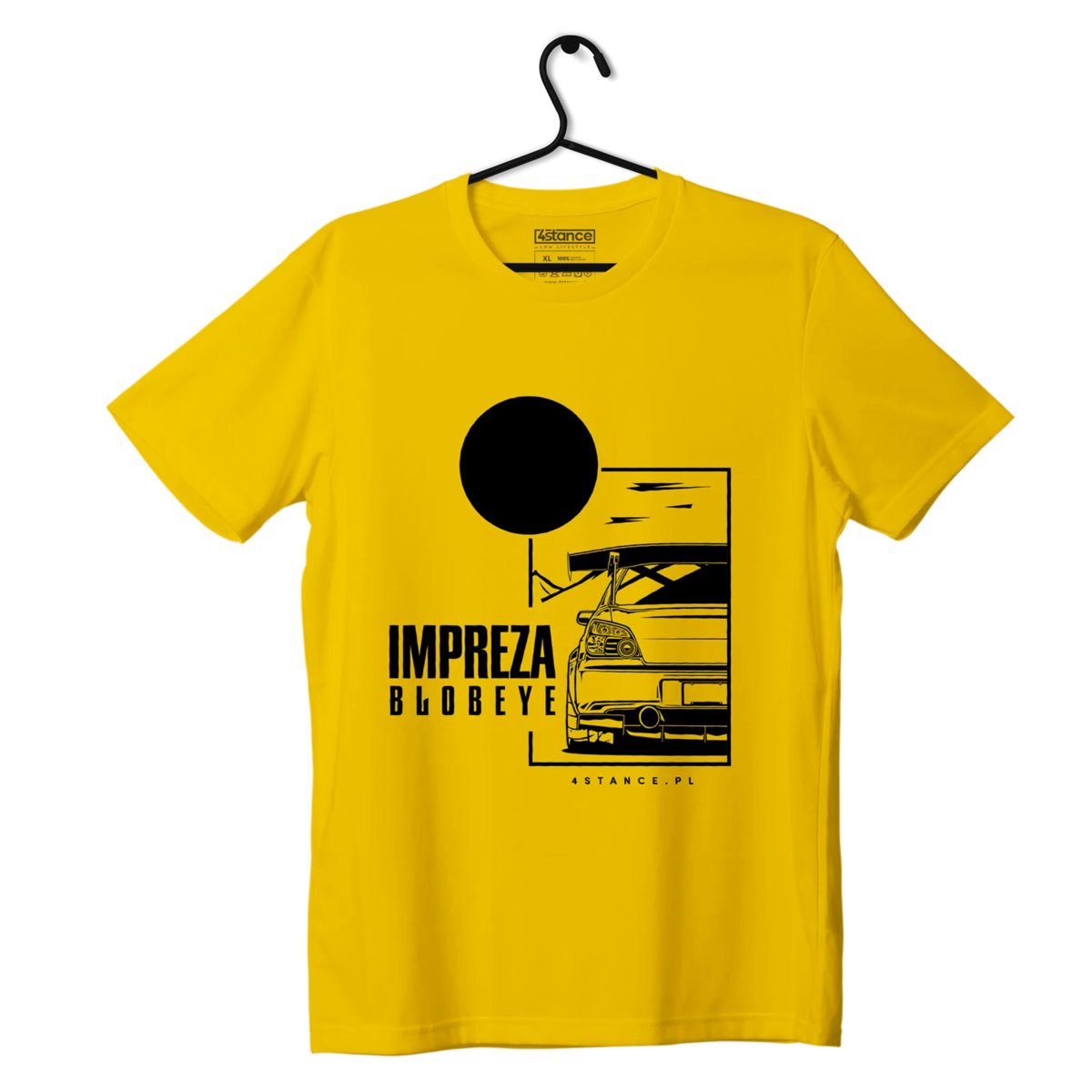 T-shirt koszulka Subaru Impreza Blobeye żółta-S