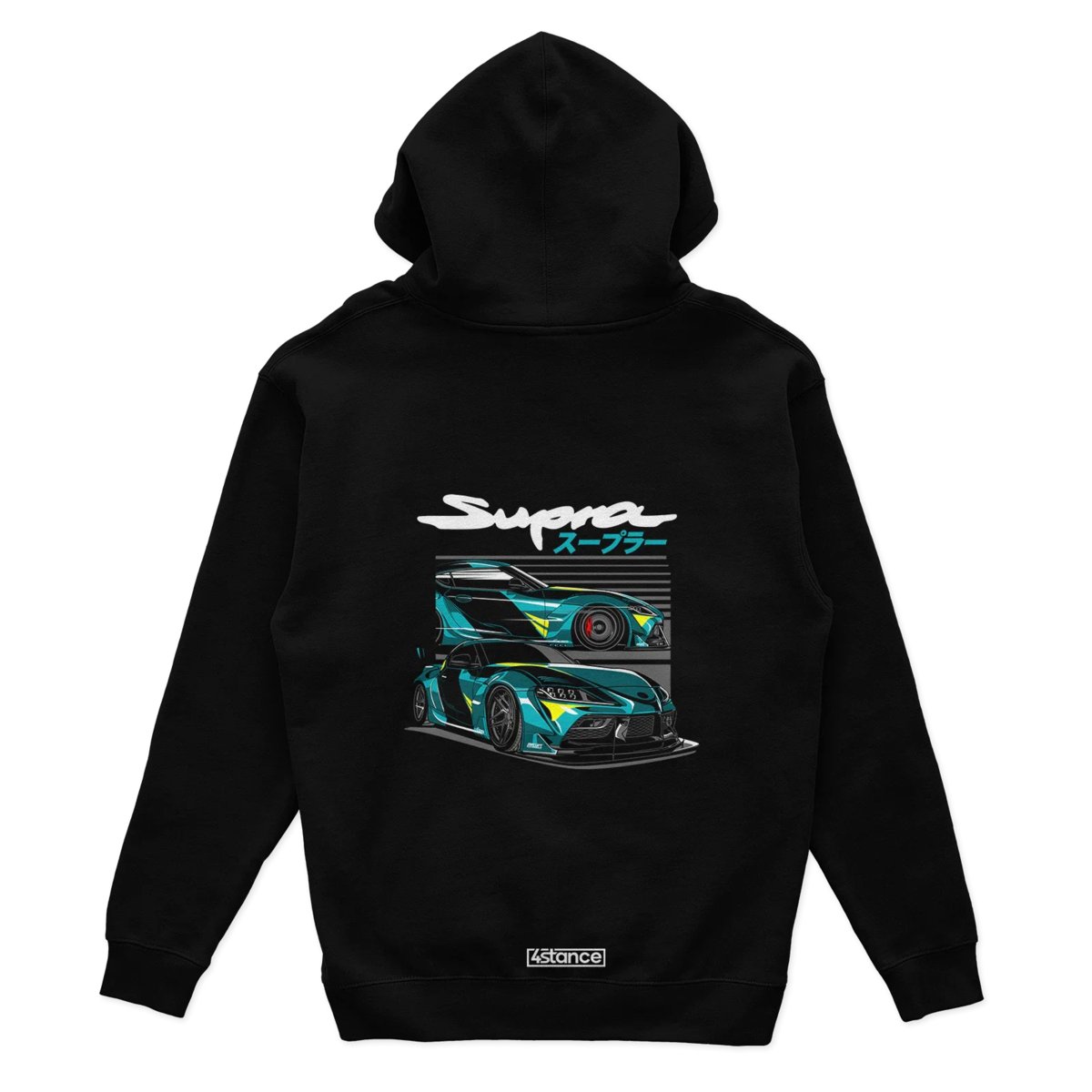 Czarna bluza z kapturem Toyota Supra mk5 A90-XXL