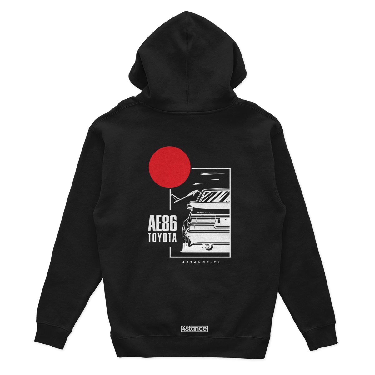 Bluza z kapturem Toyota AE86 czarna-XXL