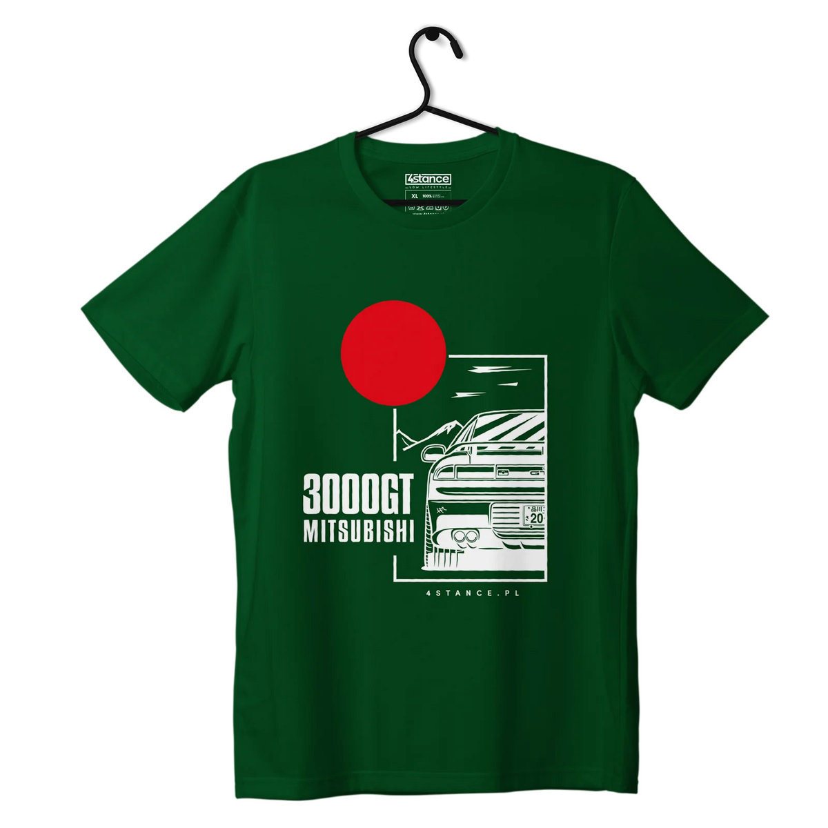 T-shirt koszulka Mitsubishi 3000GT zielona-XL