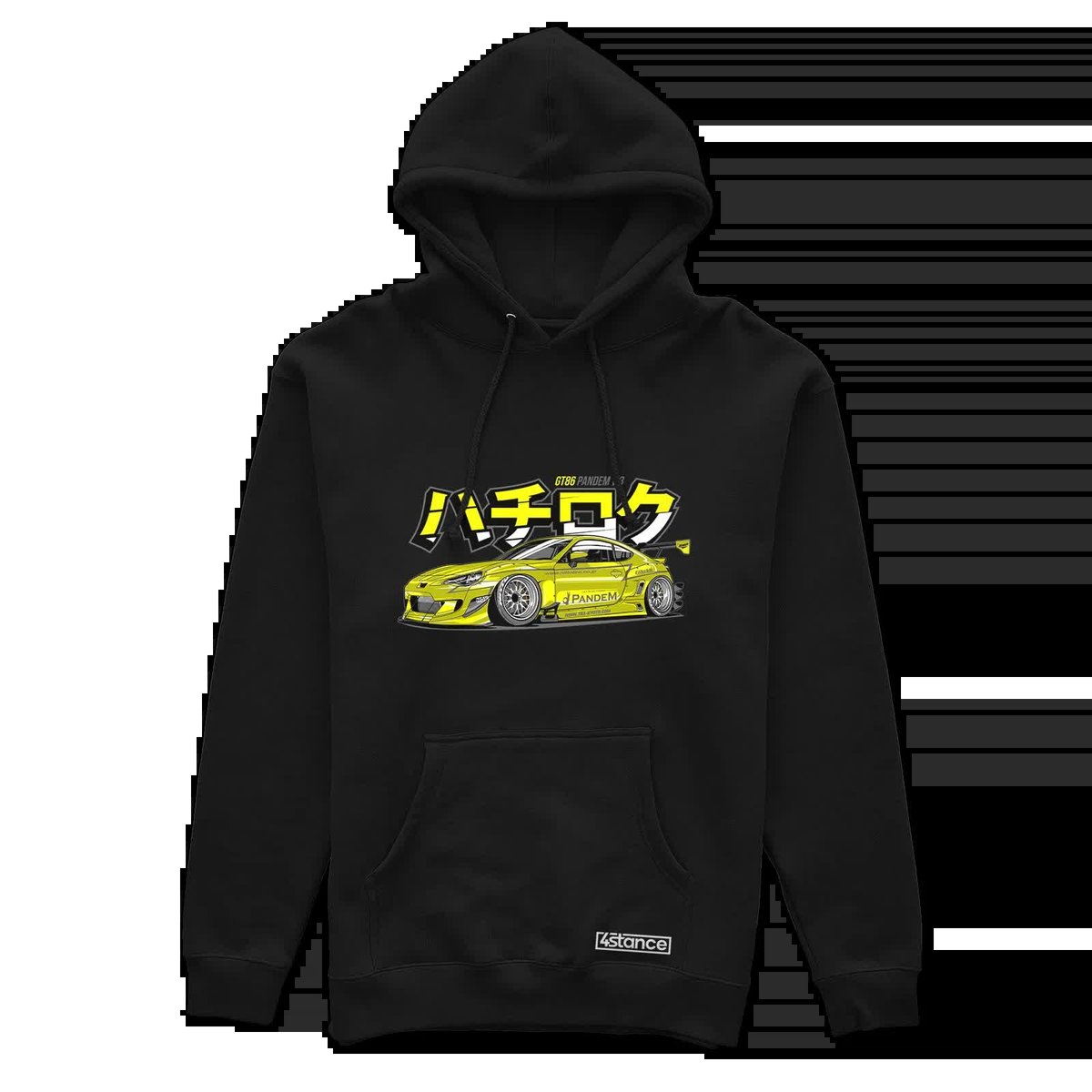 Czarna bluza z kapturem Toyota GT86 PANDEM-3XL