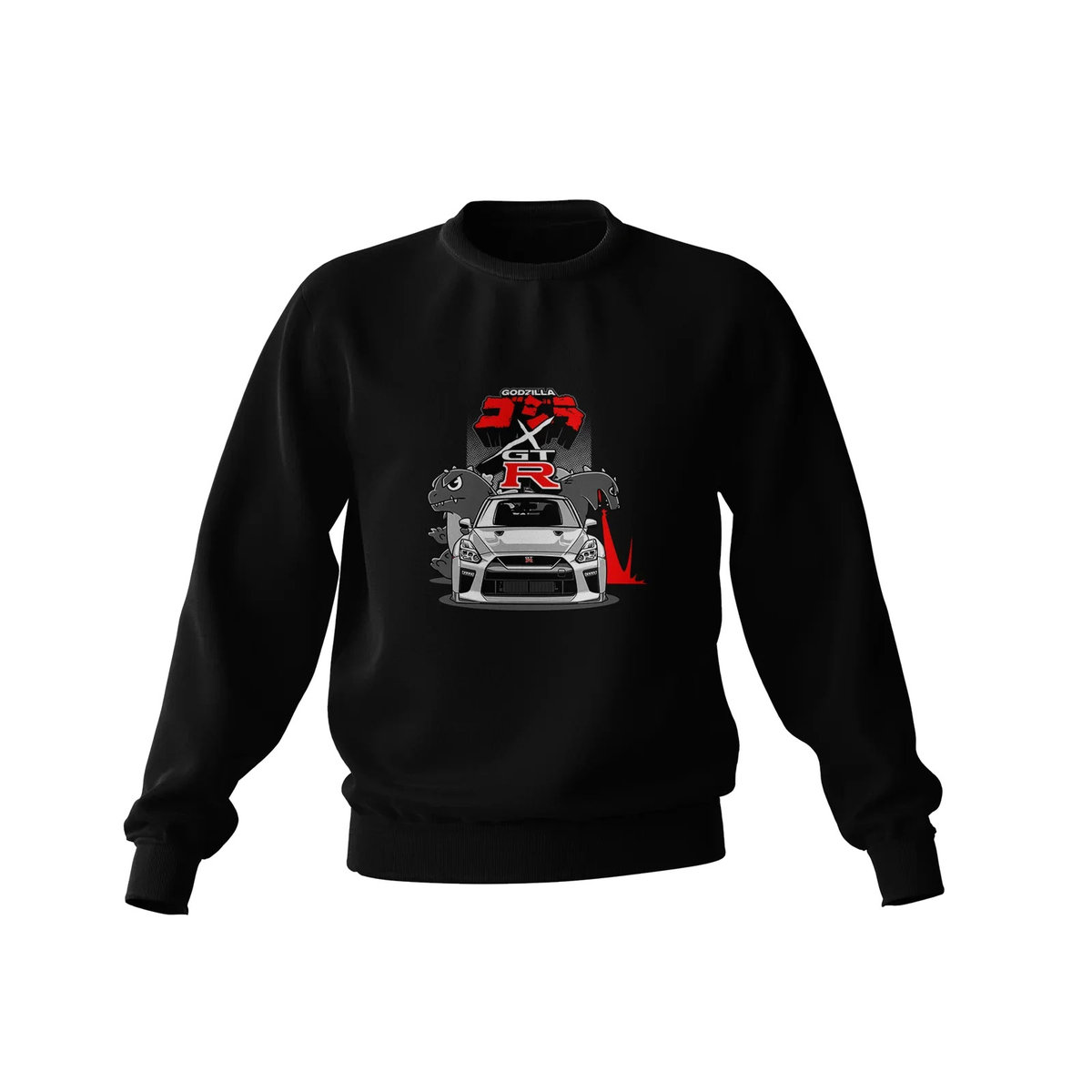 Czarna bluza Nissan Skyline GT-R R35 Godzilla-S