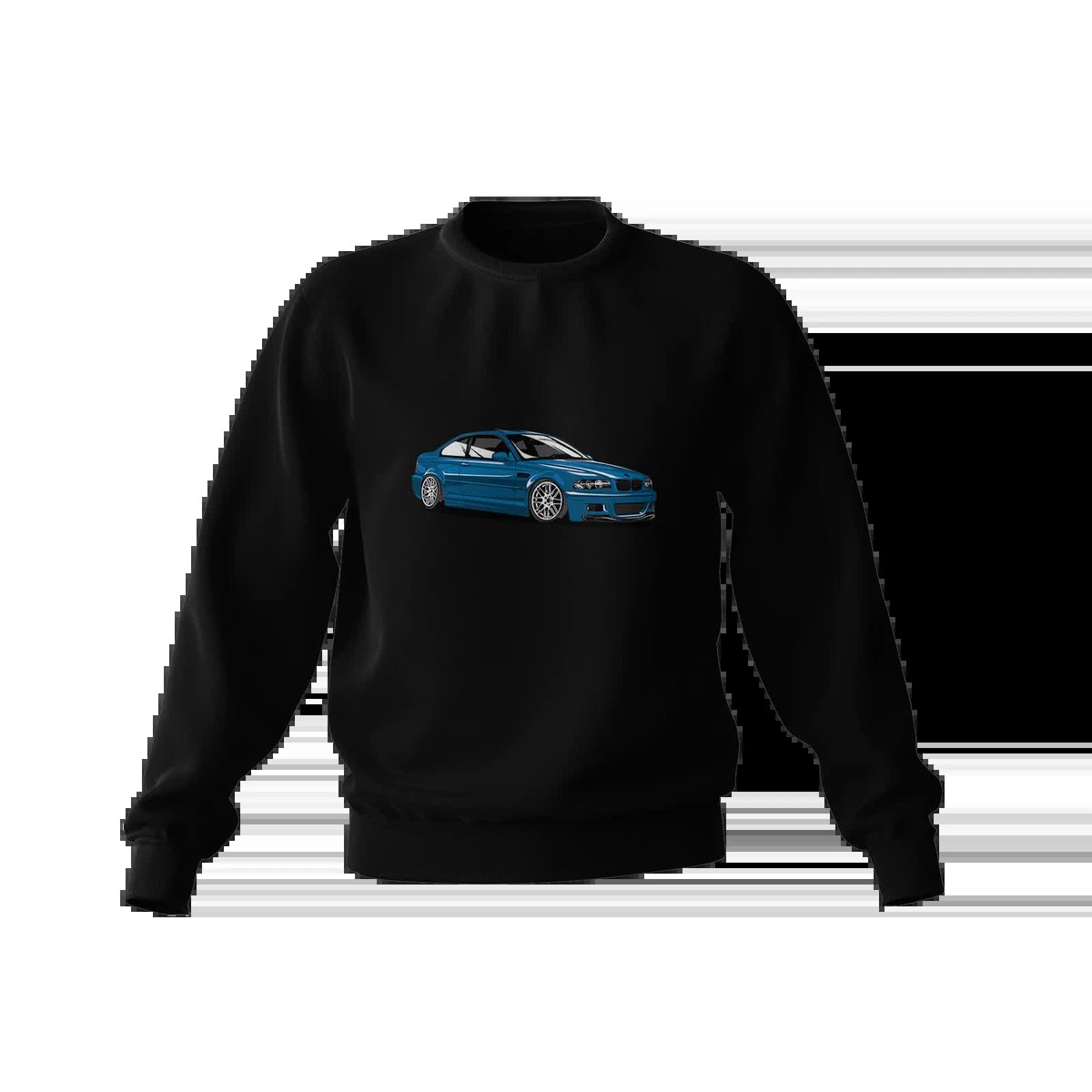 Czarna bluza niebieskie BMW M3 E46-S