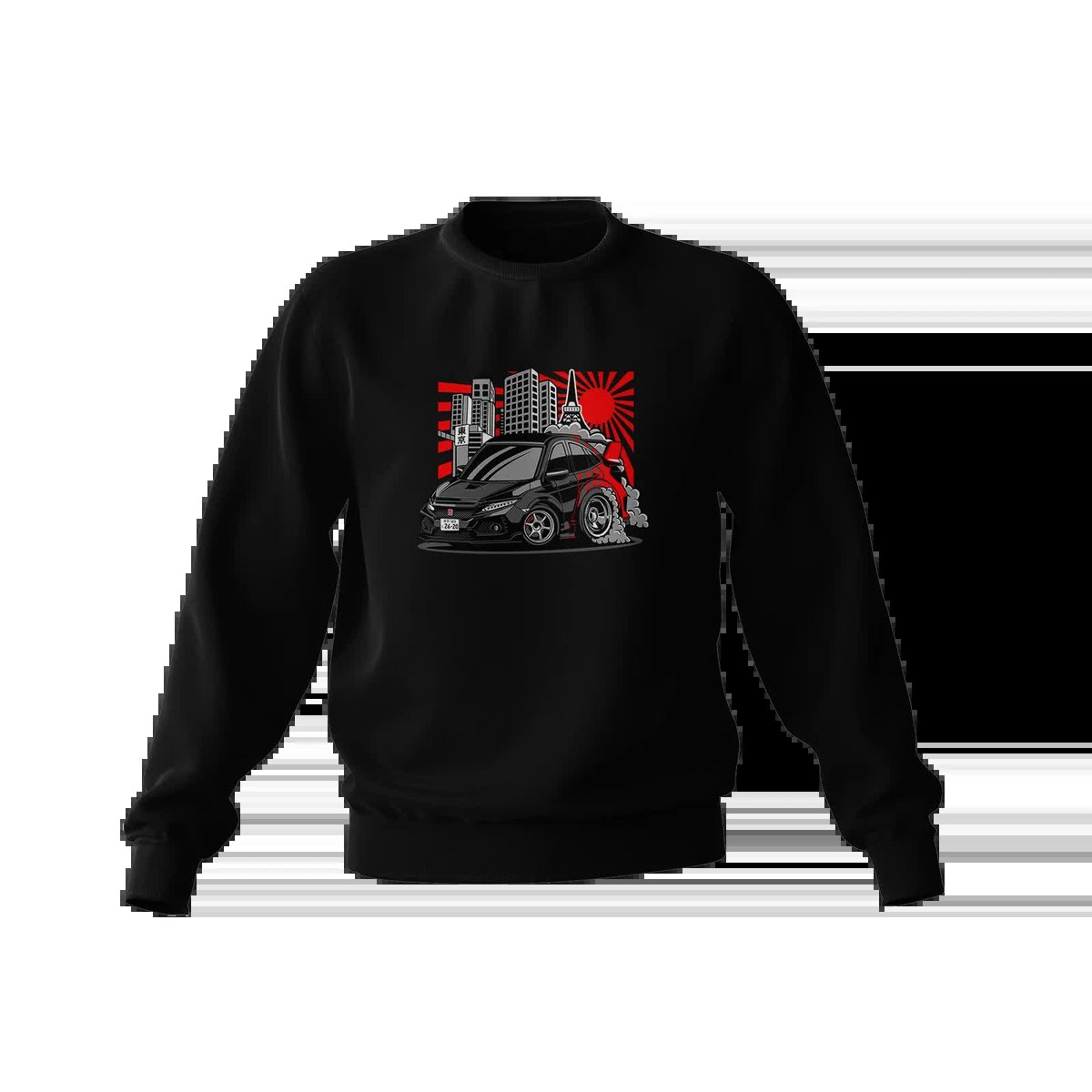 Czarna bluza Honda Civic FK8-XS