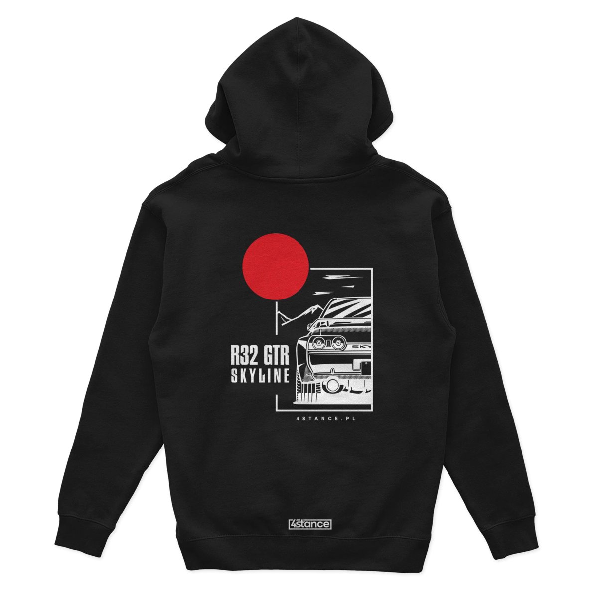 Bluza z kapturem Nissan Skyline R32 GTR czarna-M