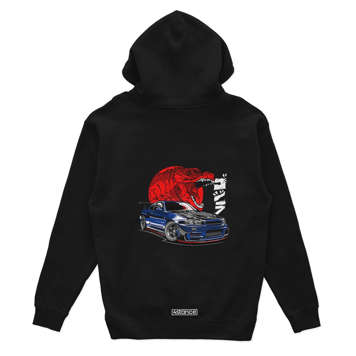 Bluza z kapturem Nissan Skyline GT-R R34 Godzilla-3XL