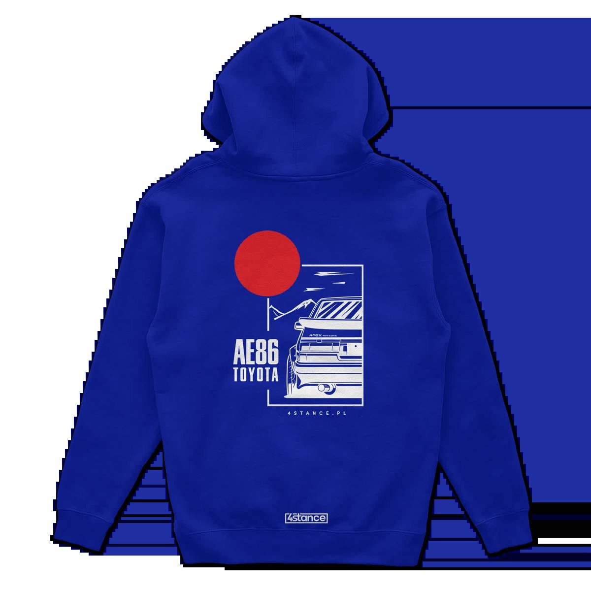 Bluza z kapturem Toyota AE86 niebieska-XL