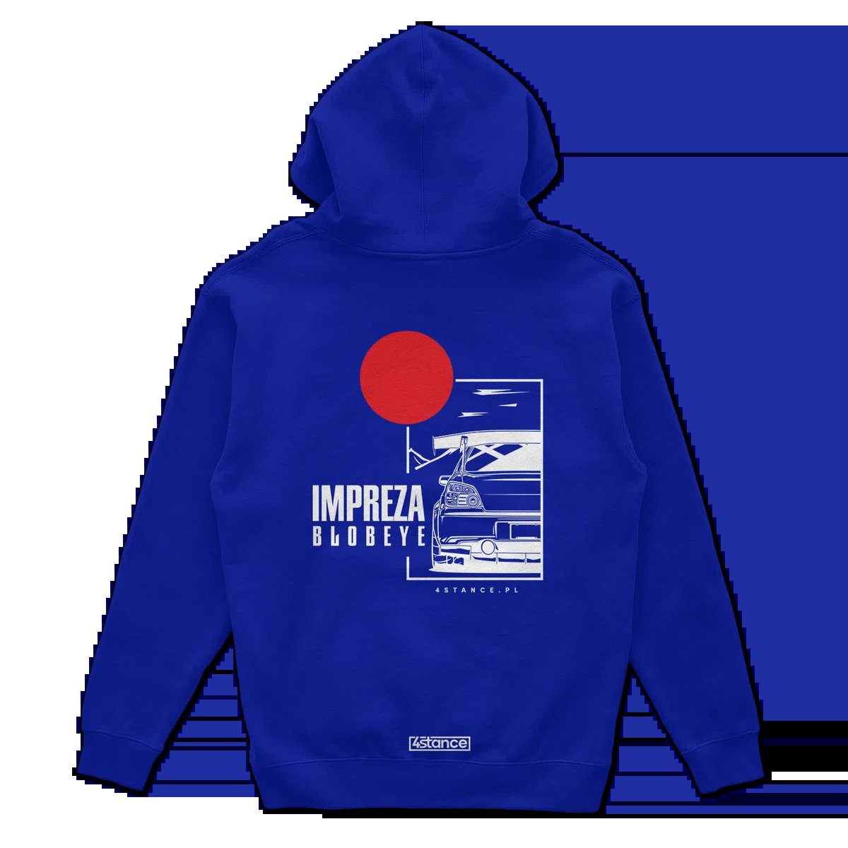 Bluza z kapturem Subaru Impreza Blobeye niebieska-XL