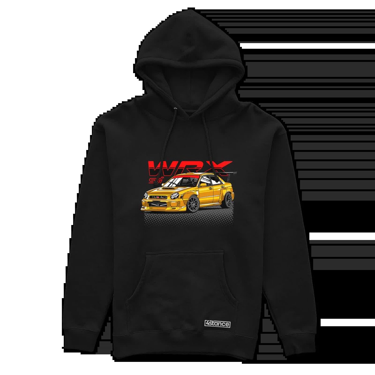 Czarna bluza z kapturem Subaru Impreza WRX Bugeye-M