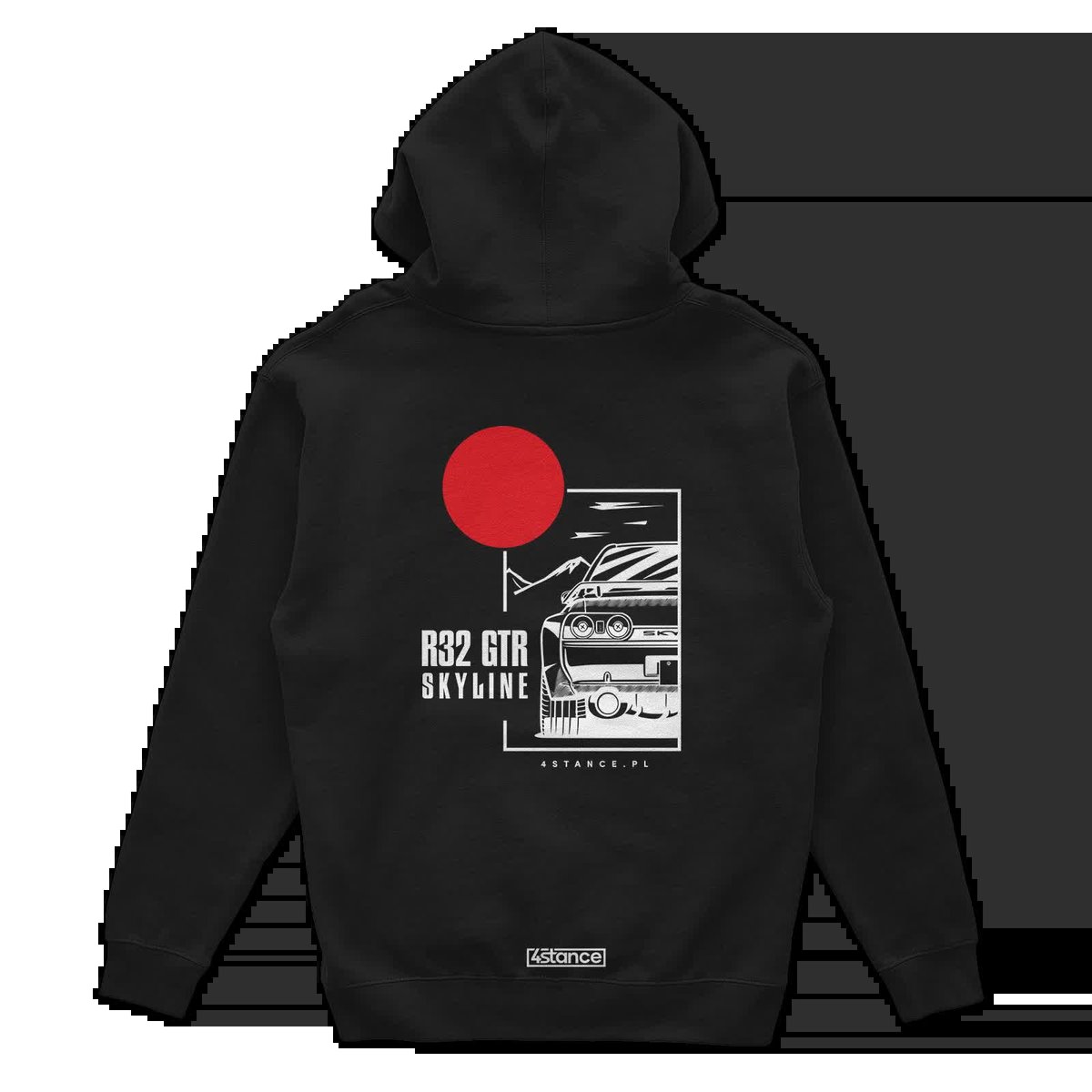 Bluza z kapturem Nissan Skyline R32 GTR czarna-L
