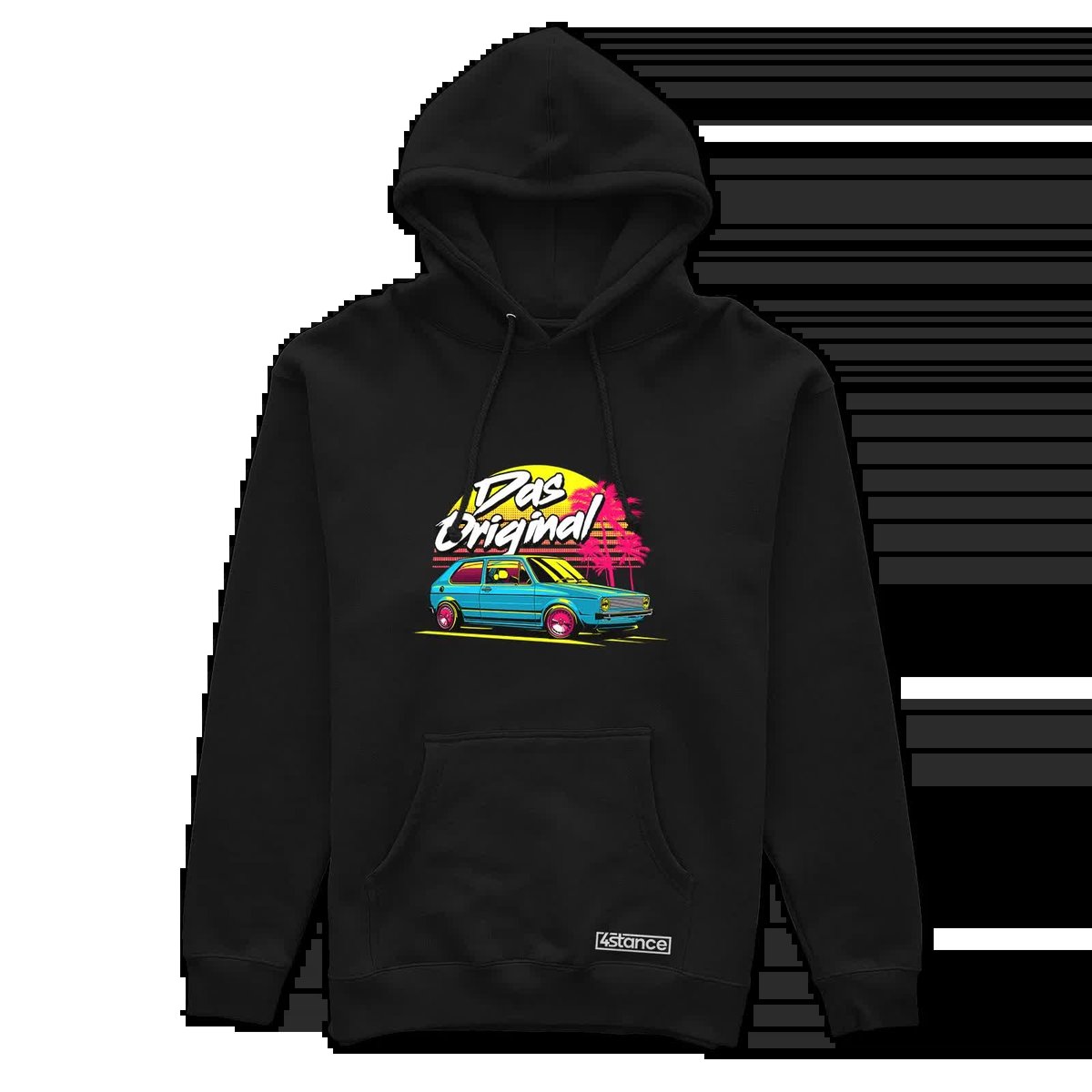 Czarna bluza z kapturem VW Golf mk1-M