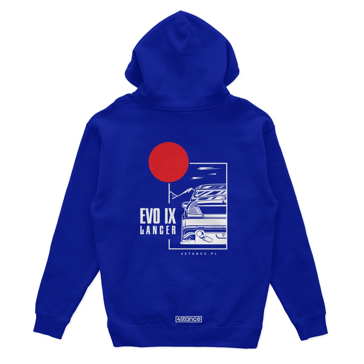 Bluza z kapturem Mitsubishi Lancer Evo IX niebieska-L