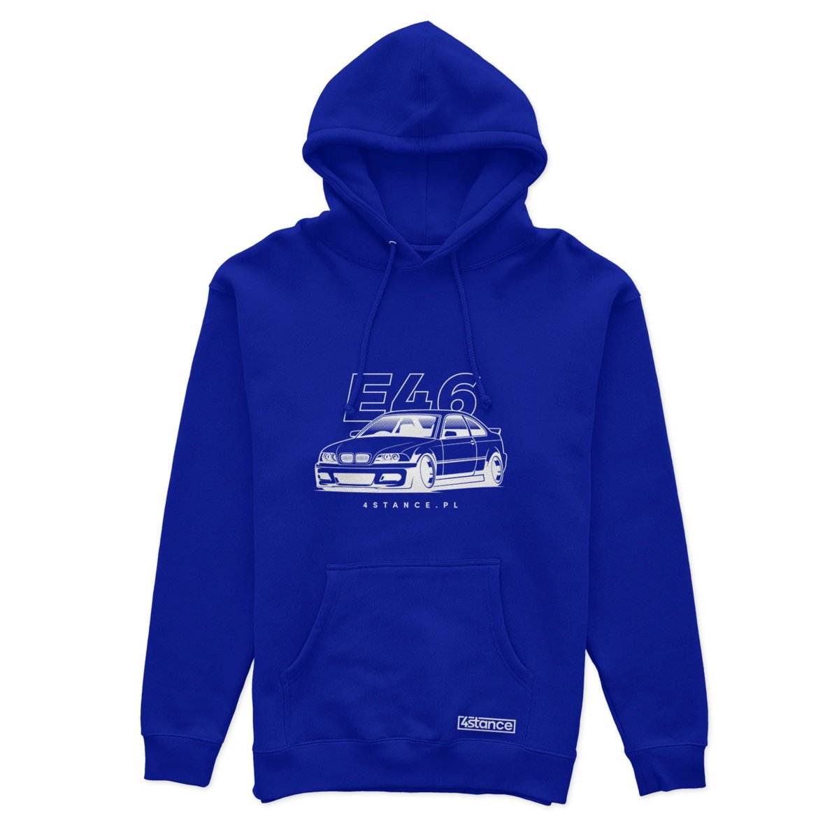 Bluza z kapturem przód BMW E46 niebieska-3XL