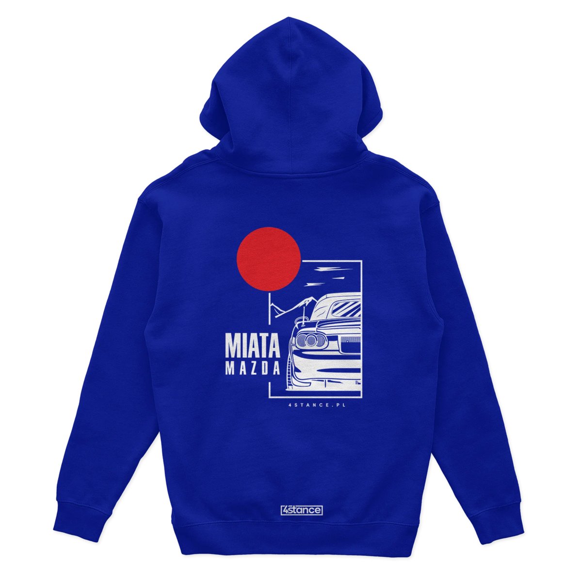 Bluza z kapturem Mazda Miata z dachem niebieska-XL
