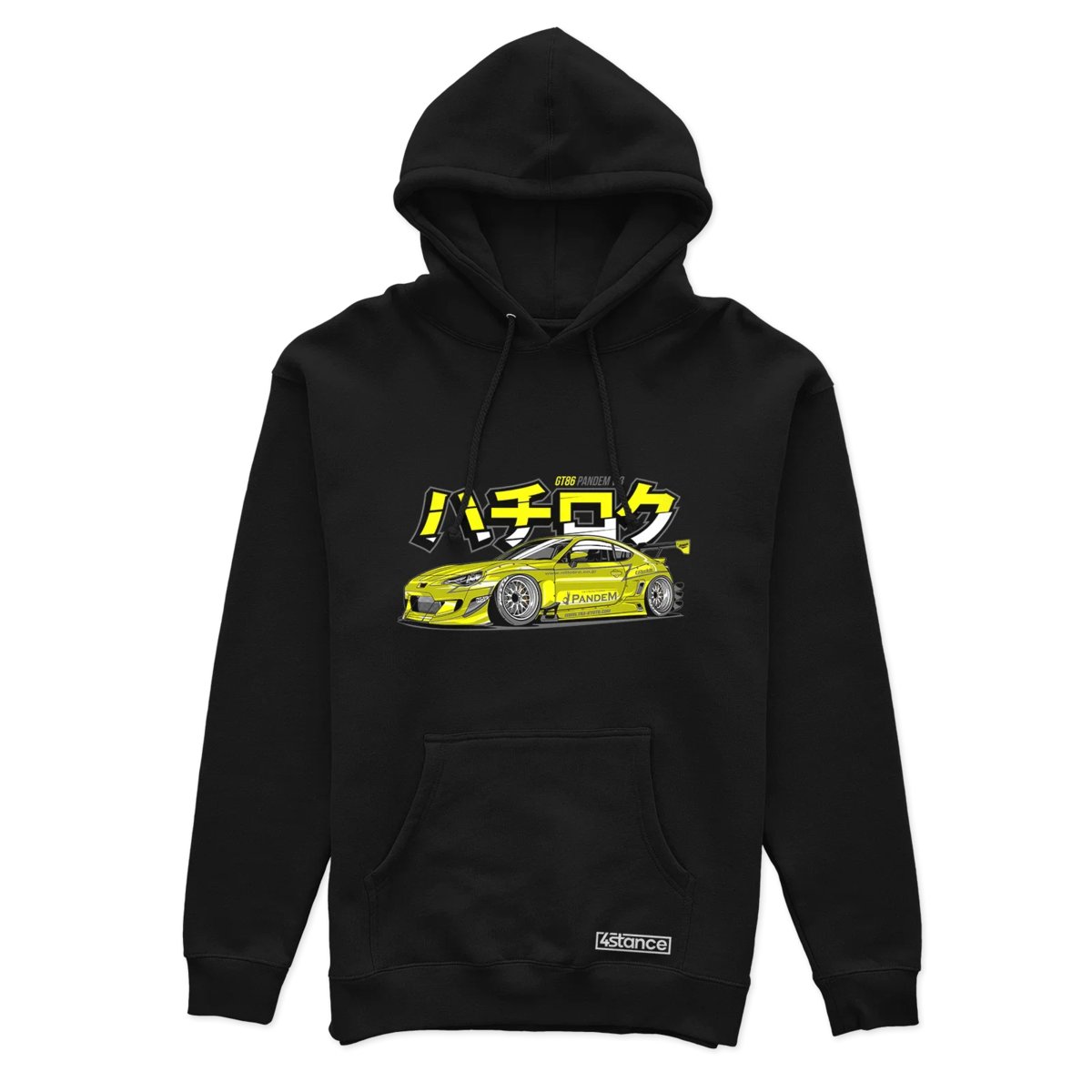 Czarna bluza z kapturem Toyota GT86 PANDEM-XXL