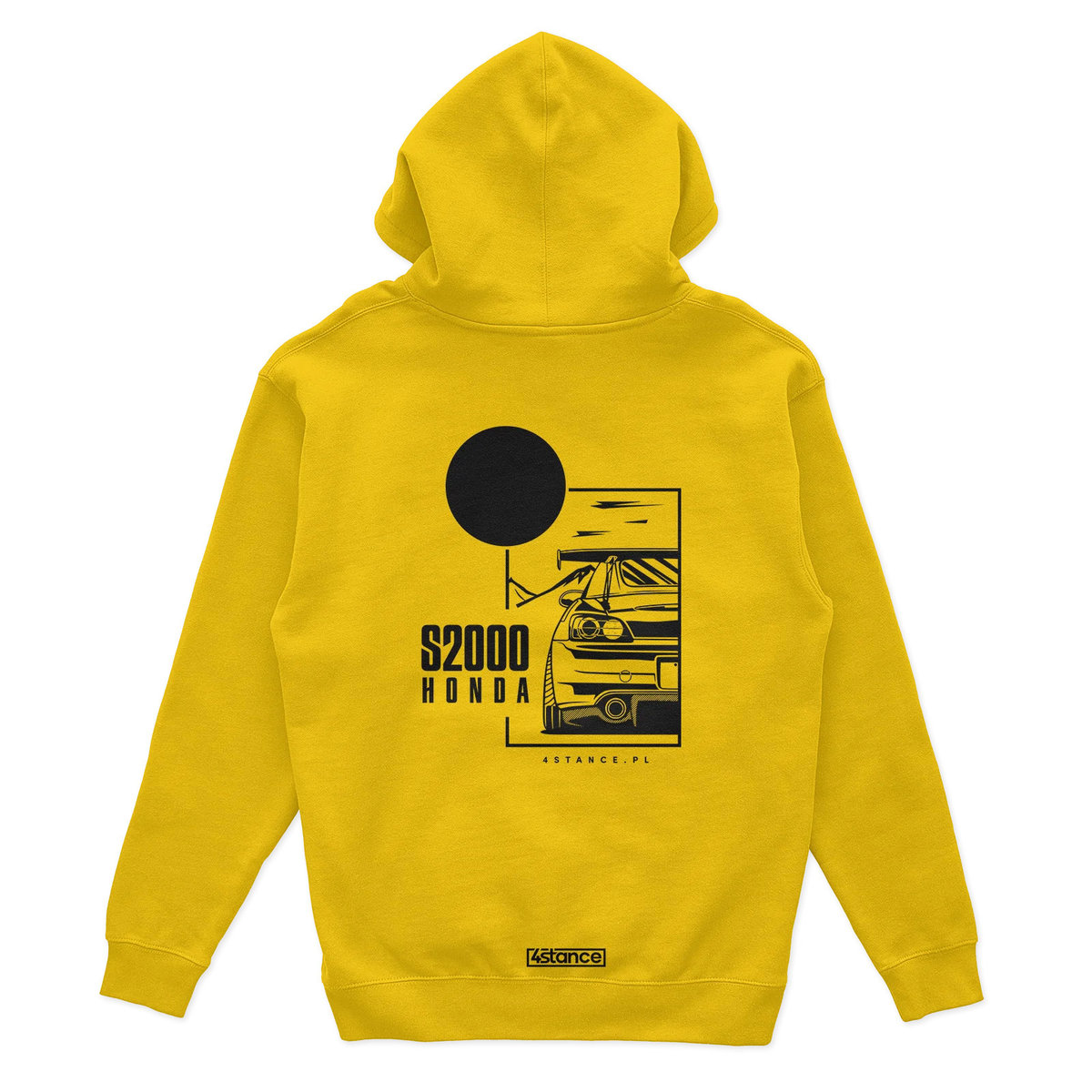 Bluza z kapturem Honda S2000 żółta-M