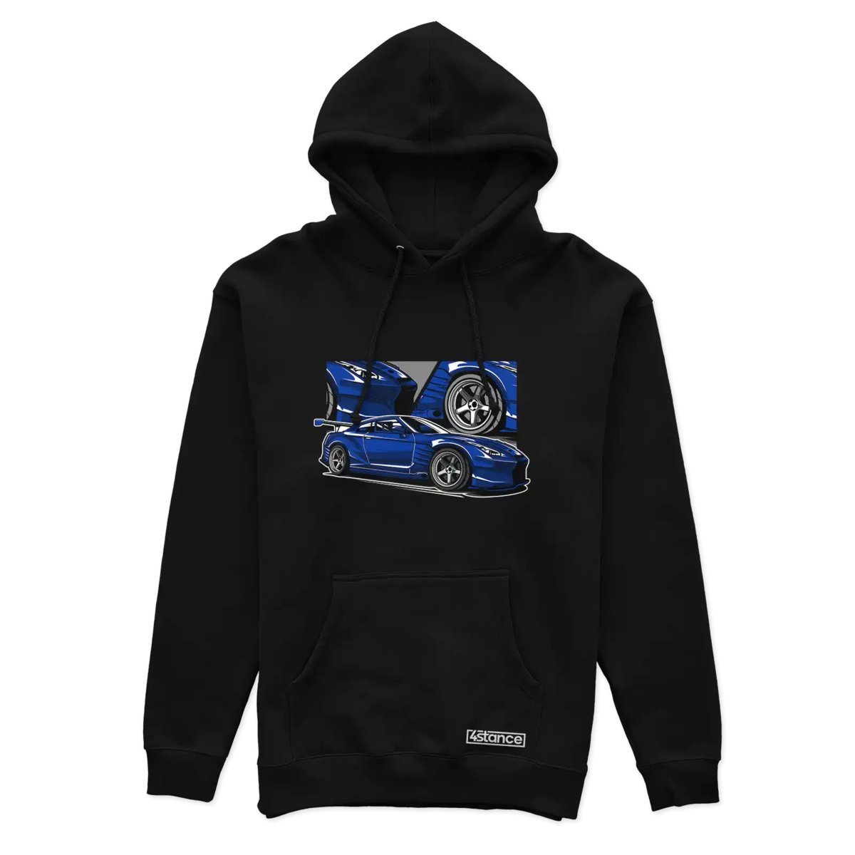Bluza z kapturem Nissan Skyline GT-R R35 Blue-3XL