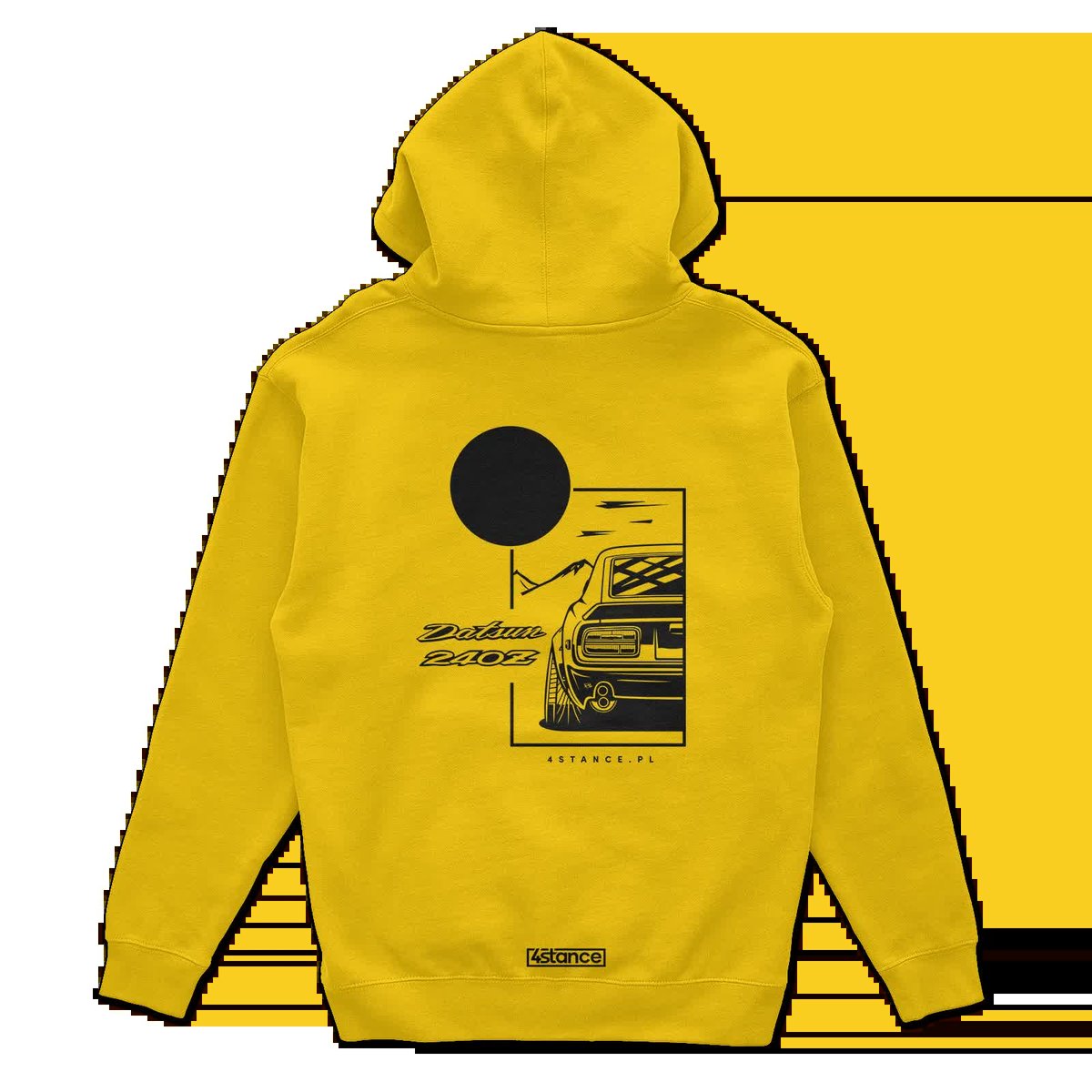 Bluza z kapturem Datsun 240Z żółta-XS