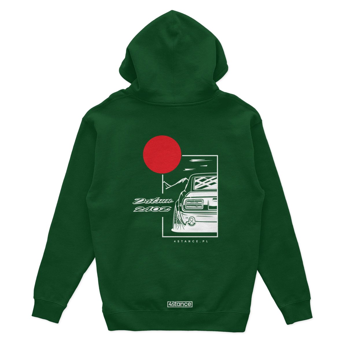 Bluza z kapturem Nissan Datsun 240Z zielona-XXL