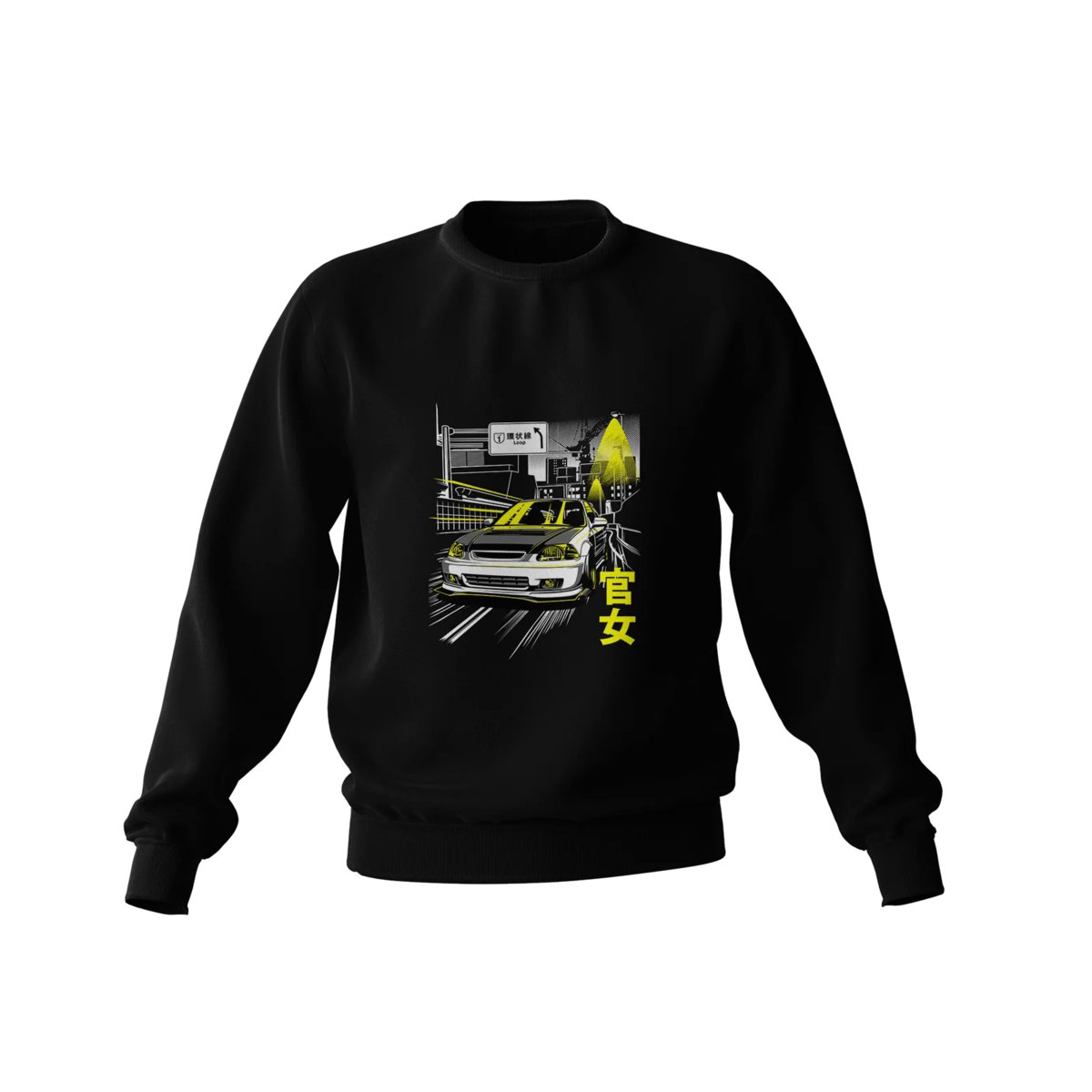 Czarna bluza Honda Civic EG5 Kanjo-3XL