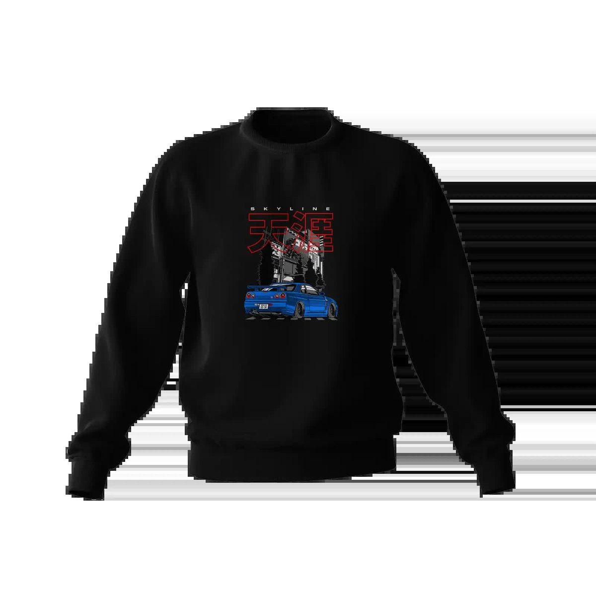 Czarna bluza Nissan Skyline GT-R R34 Stance-L