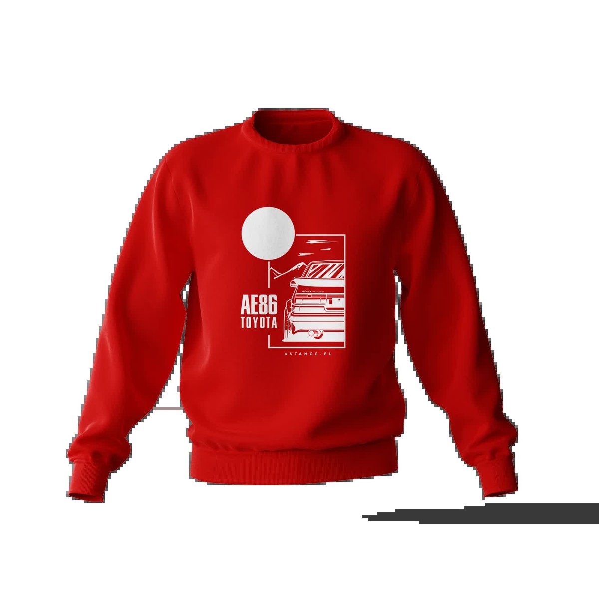 Bluza Toyota AE86 czerwona-L