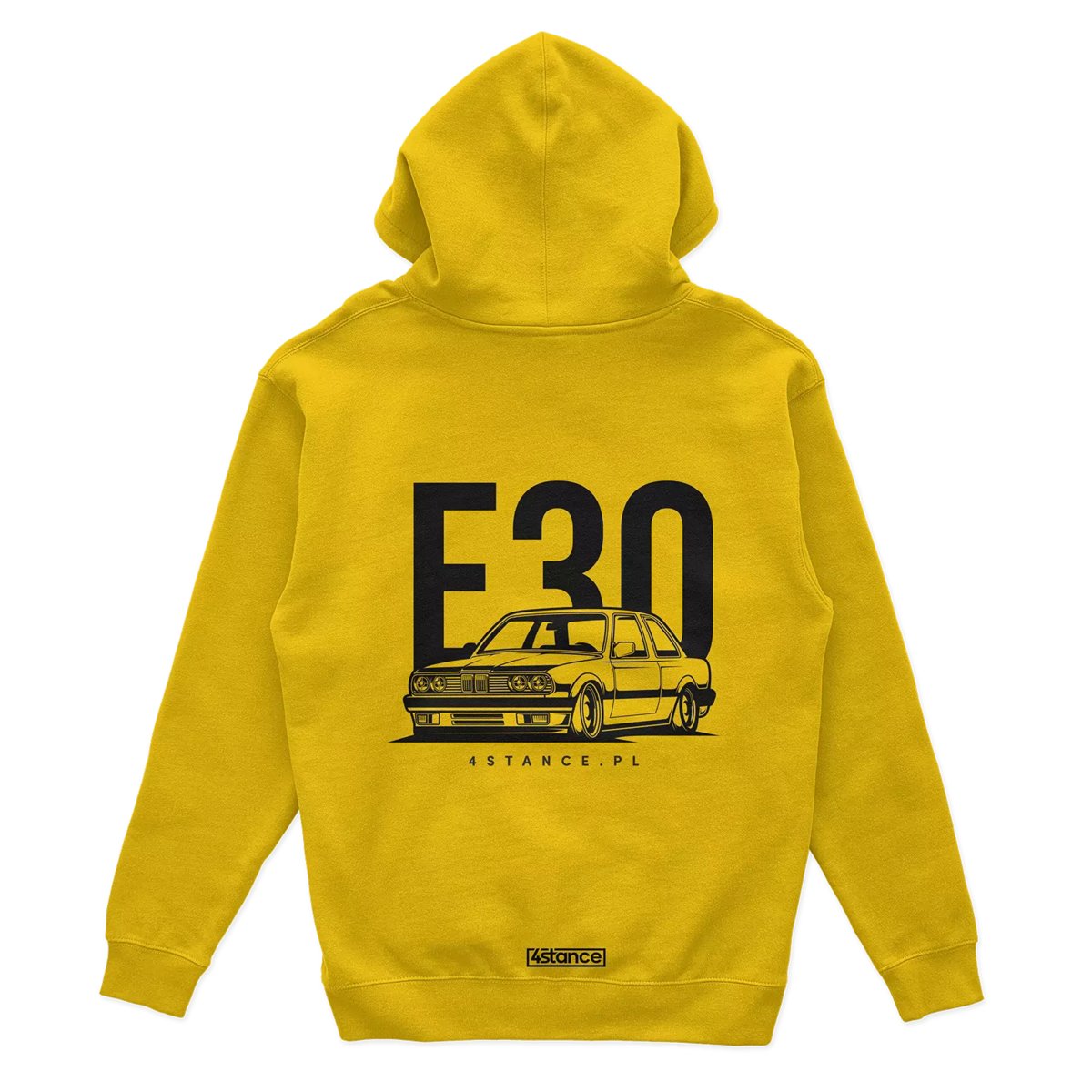 Bluza z kapturem BMW E30 Classic zółta-S