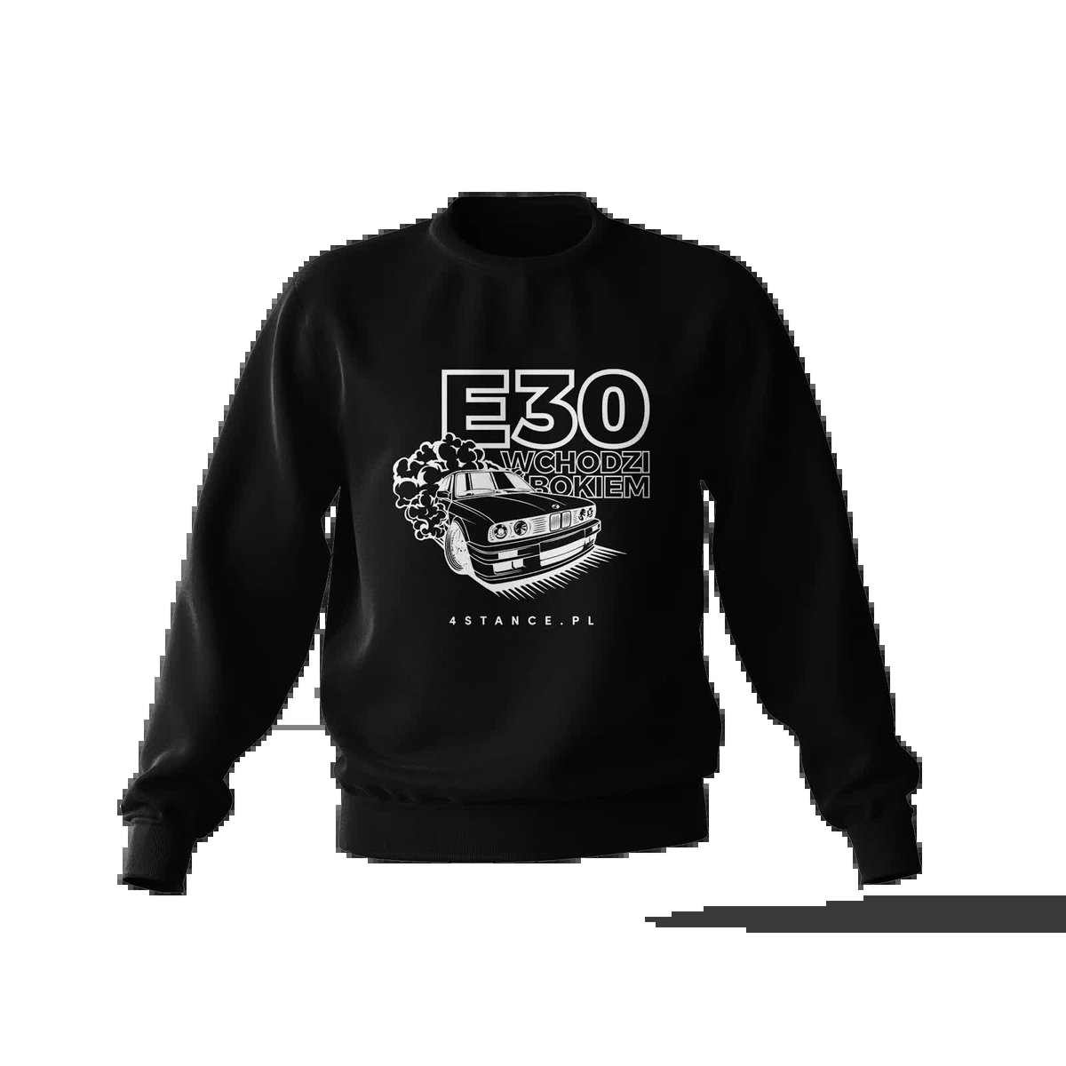 Bluza BMW E30 wchodzi bokiem czarna-L