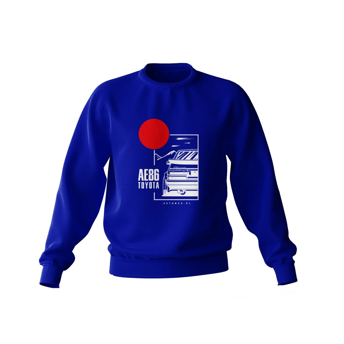 Bluza Toyota AE86 niebieska-XXL