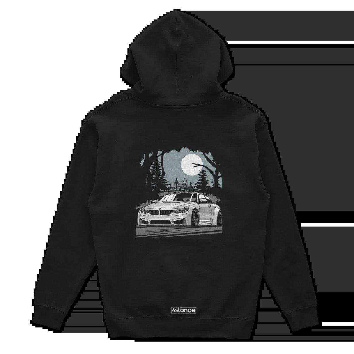 Czarna bluza z kapturem BMW M4 F82-S