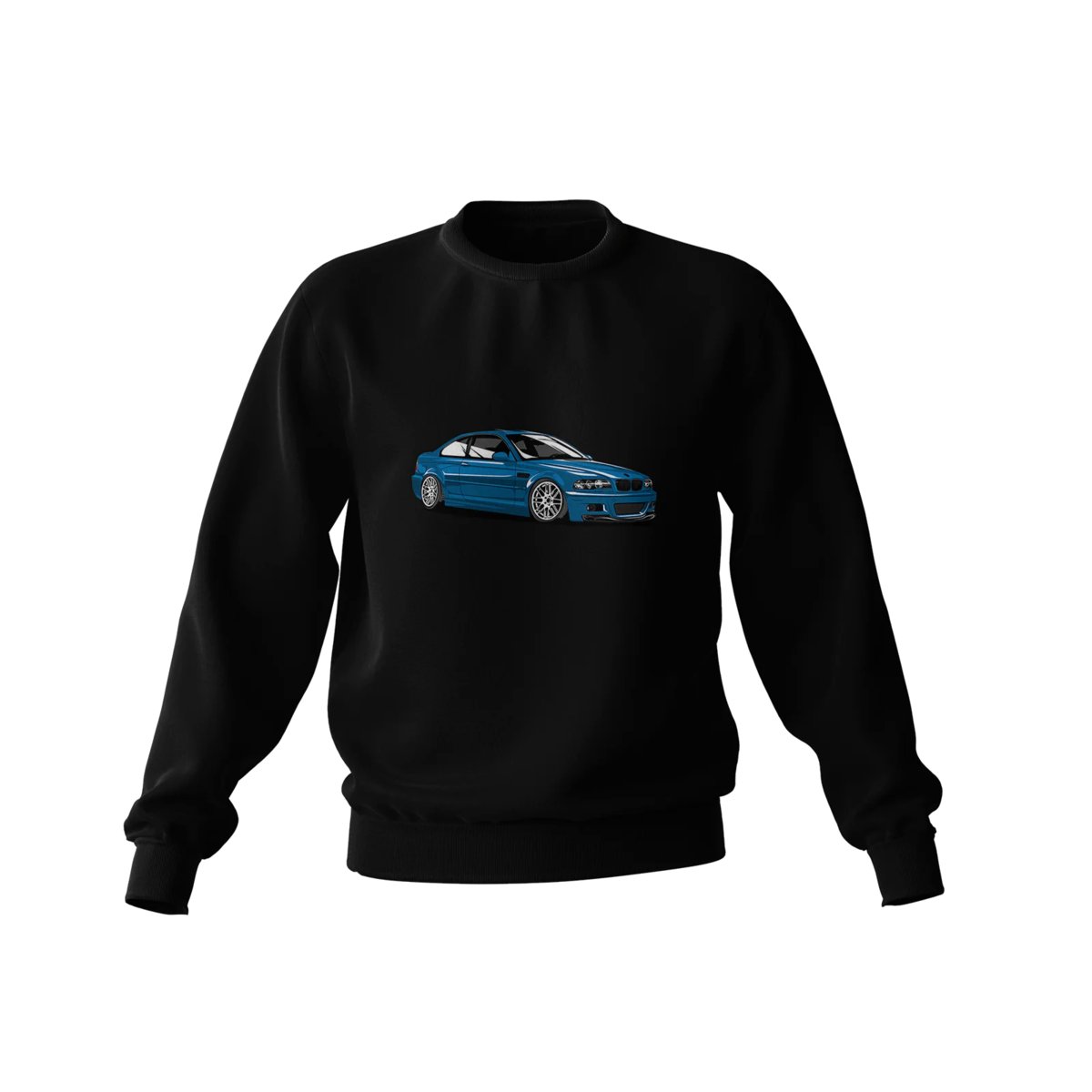 Czarna bluza niebieskie BMW M3 E46-3XL
