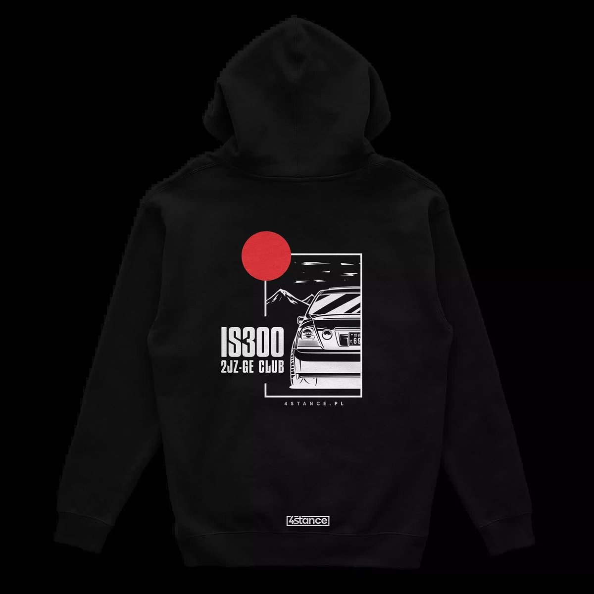 Bluza z kapturem Lexus IS IS300 JDM czarna-L