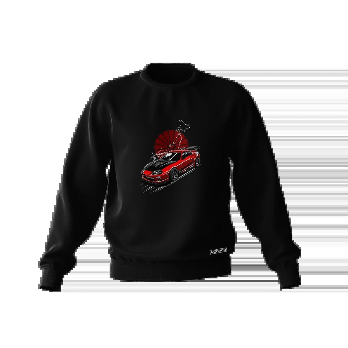 Czarna bluza Toyota Supra mk4 Red Sun-XL