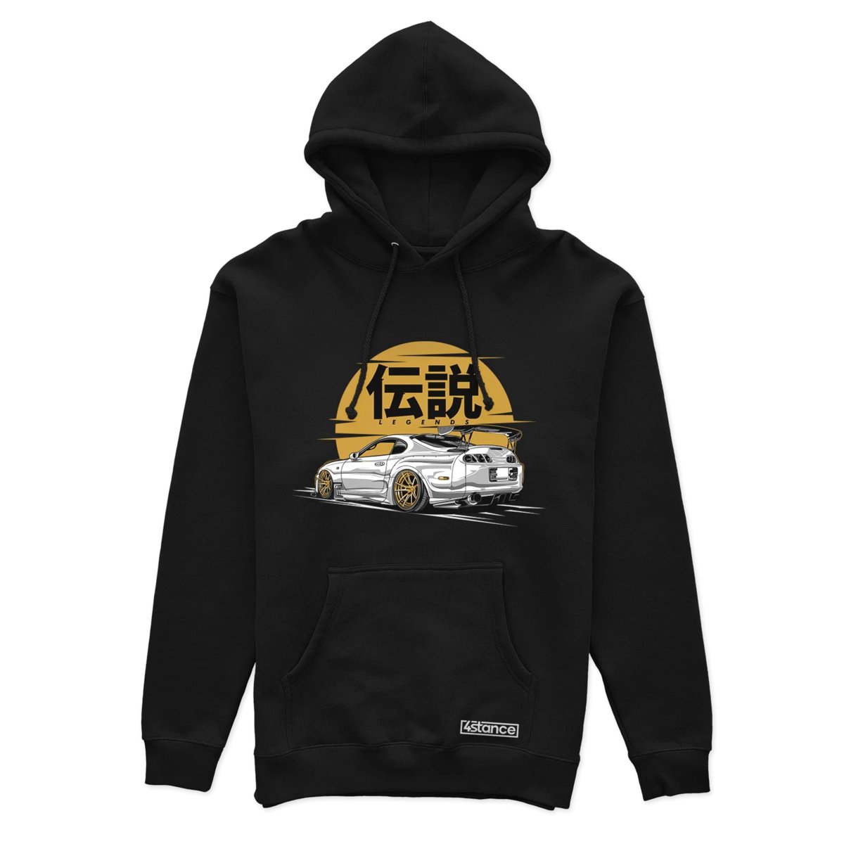 Czarna bluza z kapturem Toyota Supra mk4 LEGEND-XXL