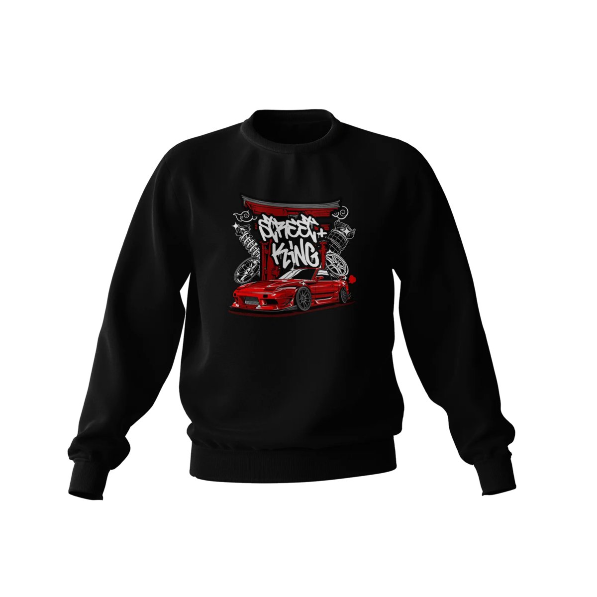 Czarna bluza Nissan 180SX Street King-S