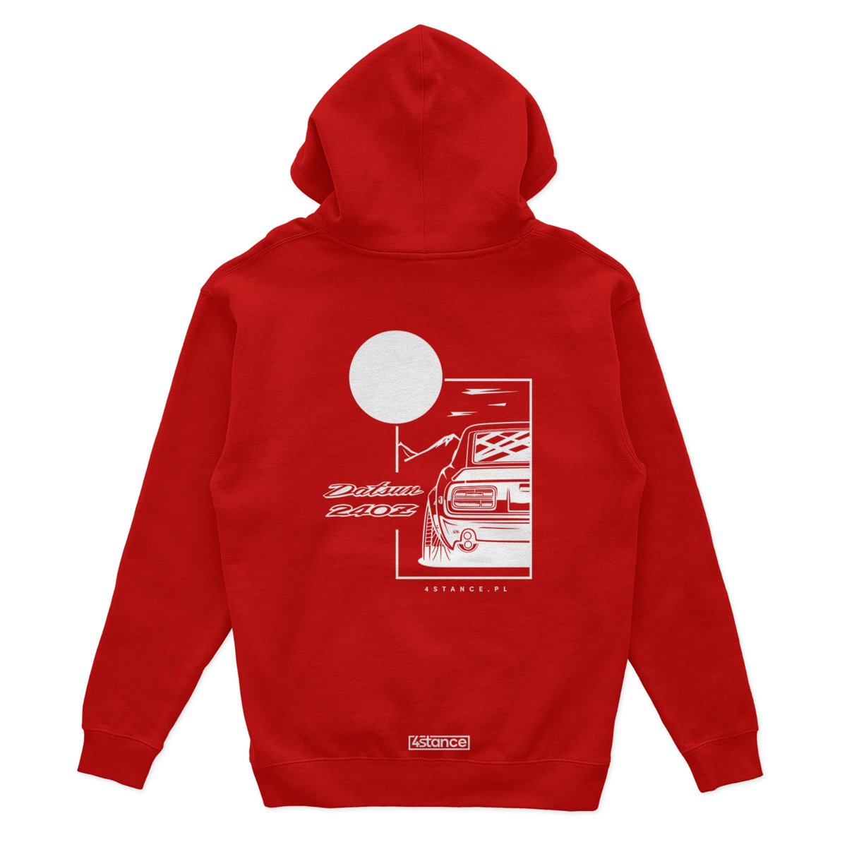 Bluza z kapturem Datsun 240Z czerwona-XL