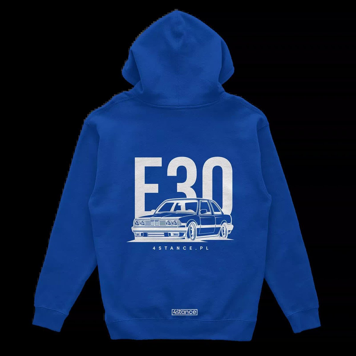 Bluza z kapturem BMW E30 Classic niebieska-XS