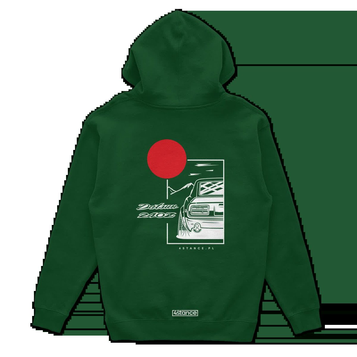 Bluza z kapturem Nissan Datsun 240Z zielona-3XL