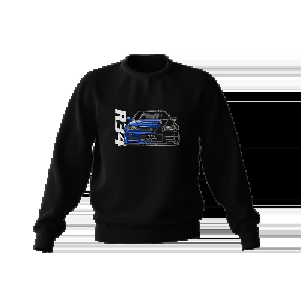 Czarna bluza Nissan Skyline GT-R R34 JDM-S