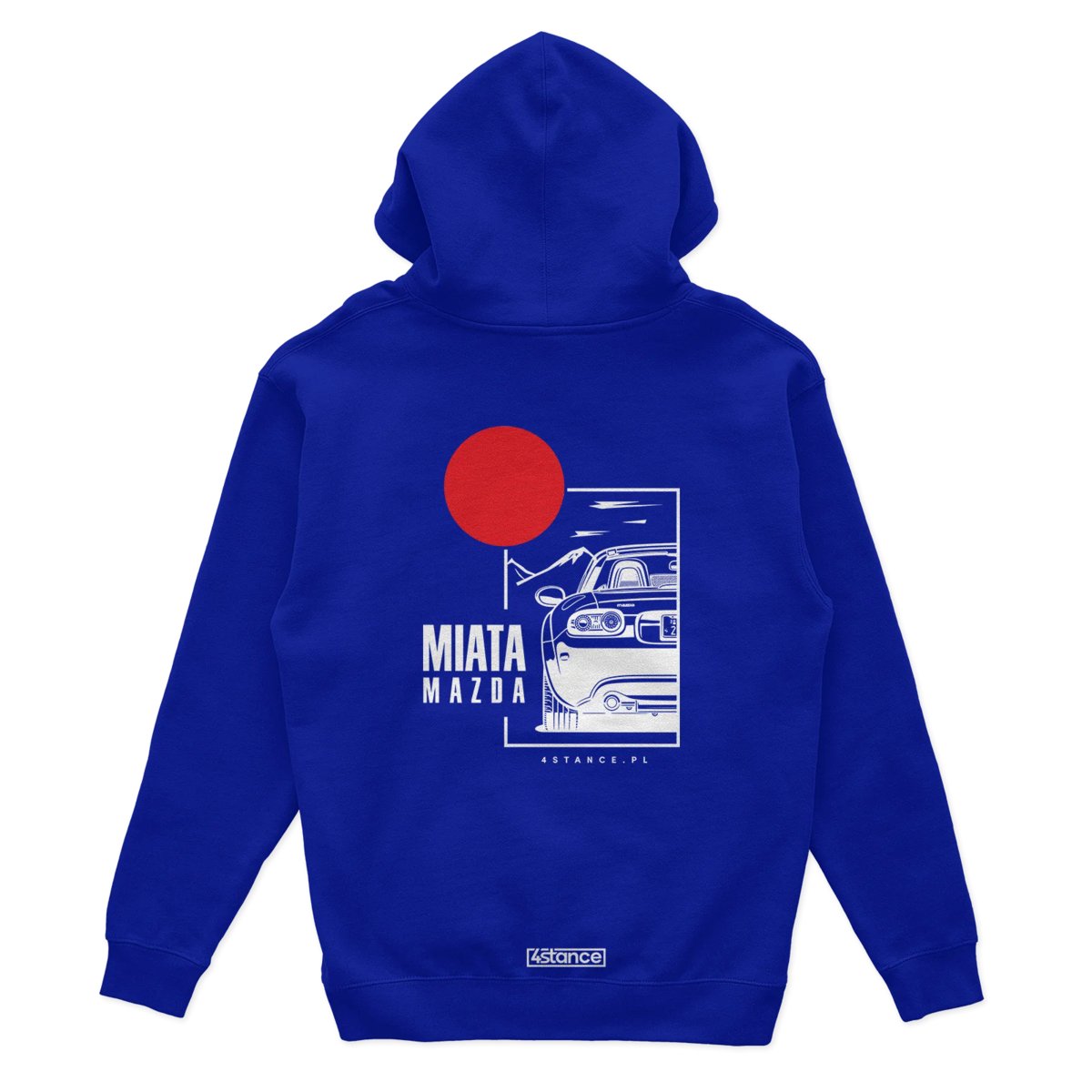 Bluza z kapturem Mazda Miata niebieska-S