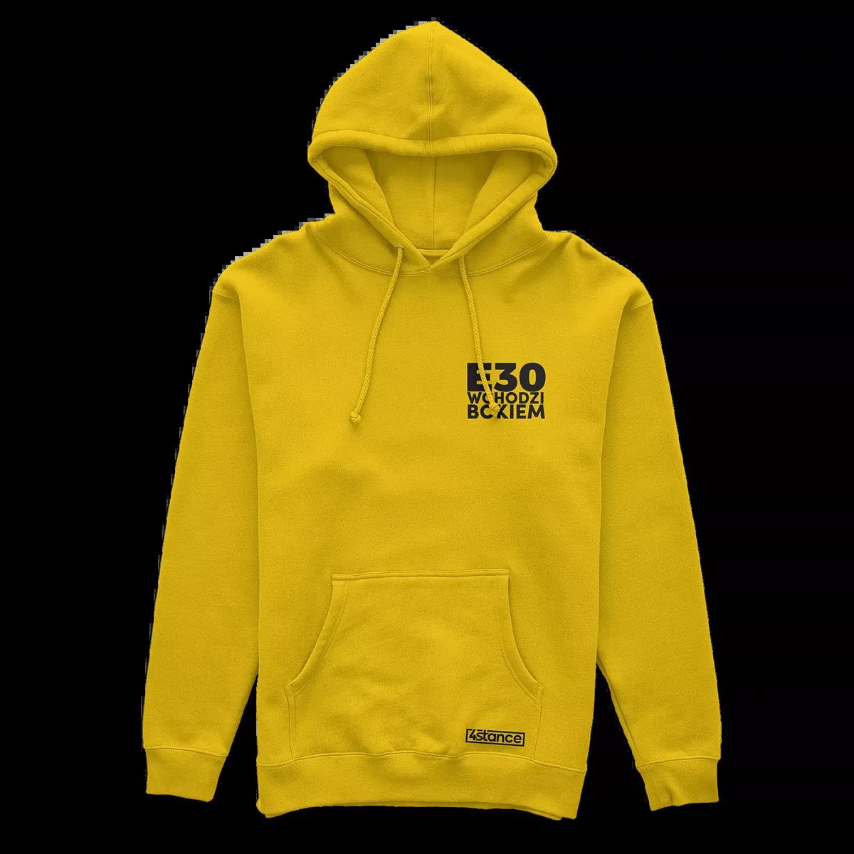 Bluza kangurka BMW E30 Wchodzi bokiem drift żółta-XL