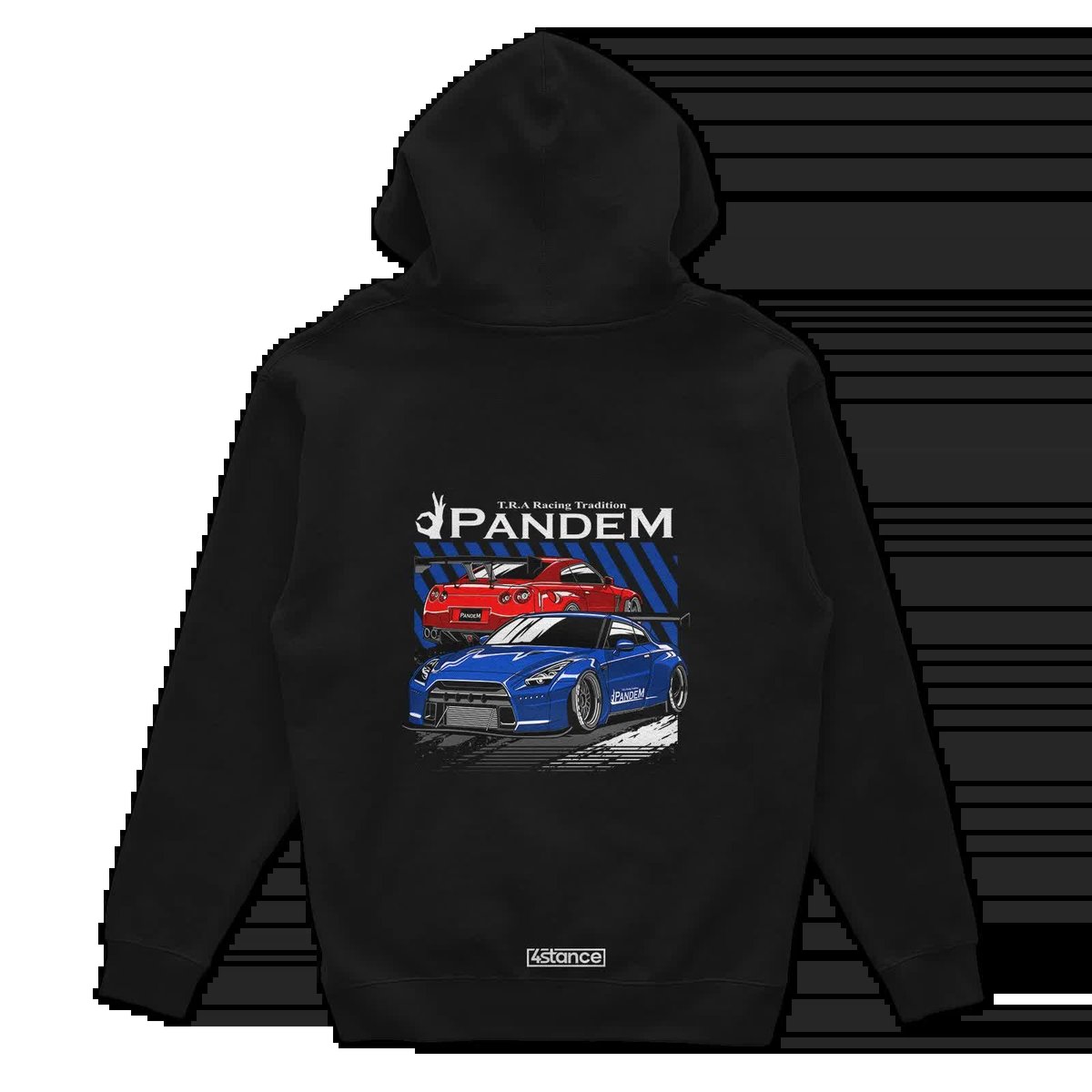 Czarna bluza z kapturem Nissan Skyline R35 Pandem-XS
