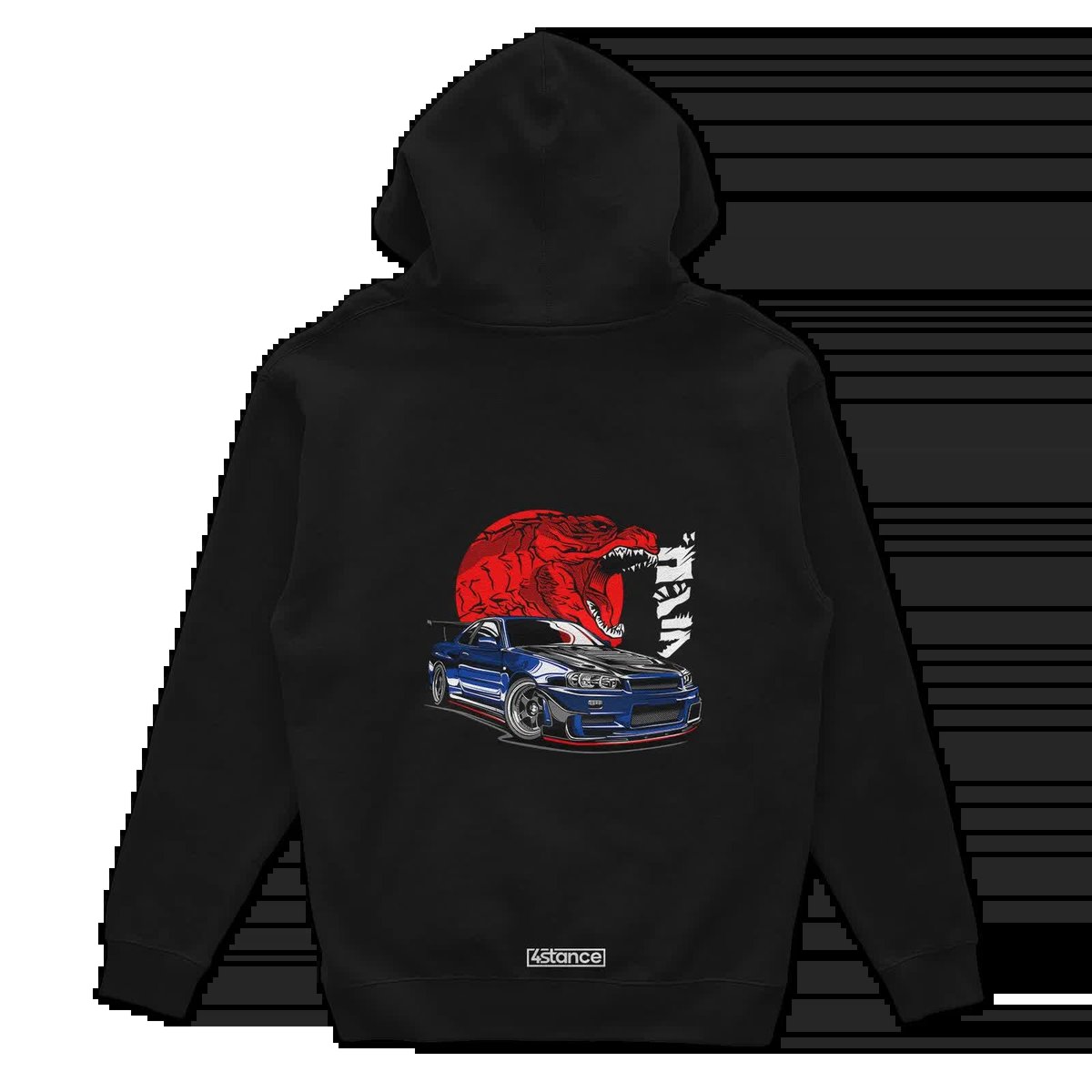 Bluza z kapturem Nissan Skyline GT-R R34 Godzilla-XL