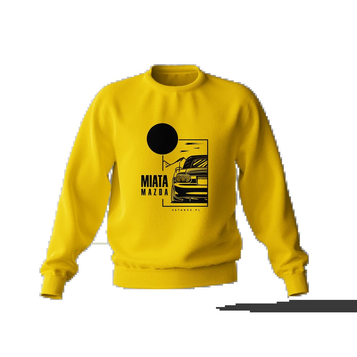 Bluza Mazda Miata z dachem żółta-XL