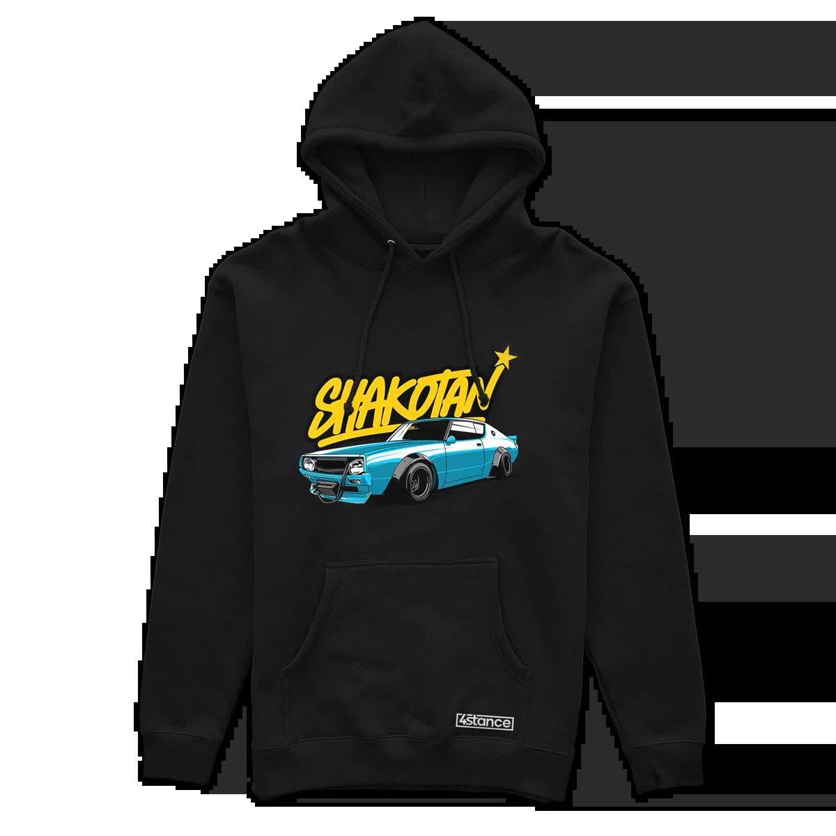 Czarna bluza z kapturem SHAKOTAN-S