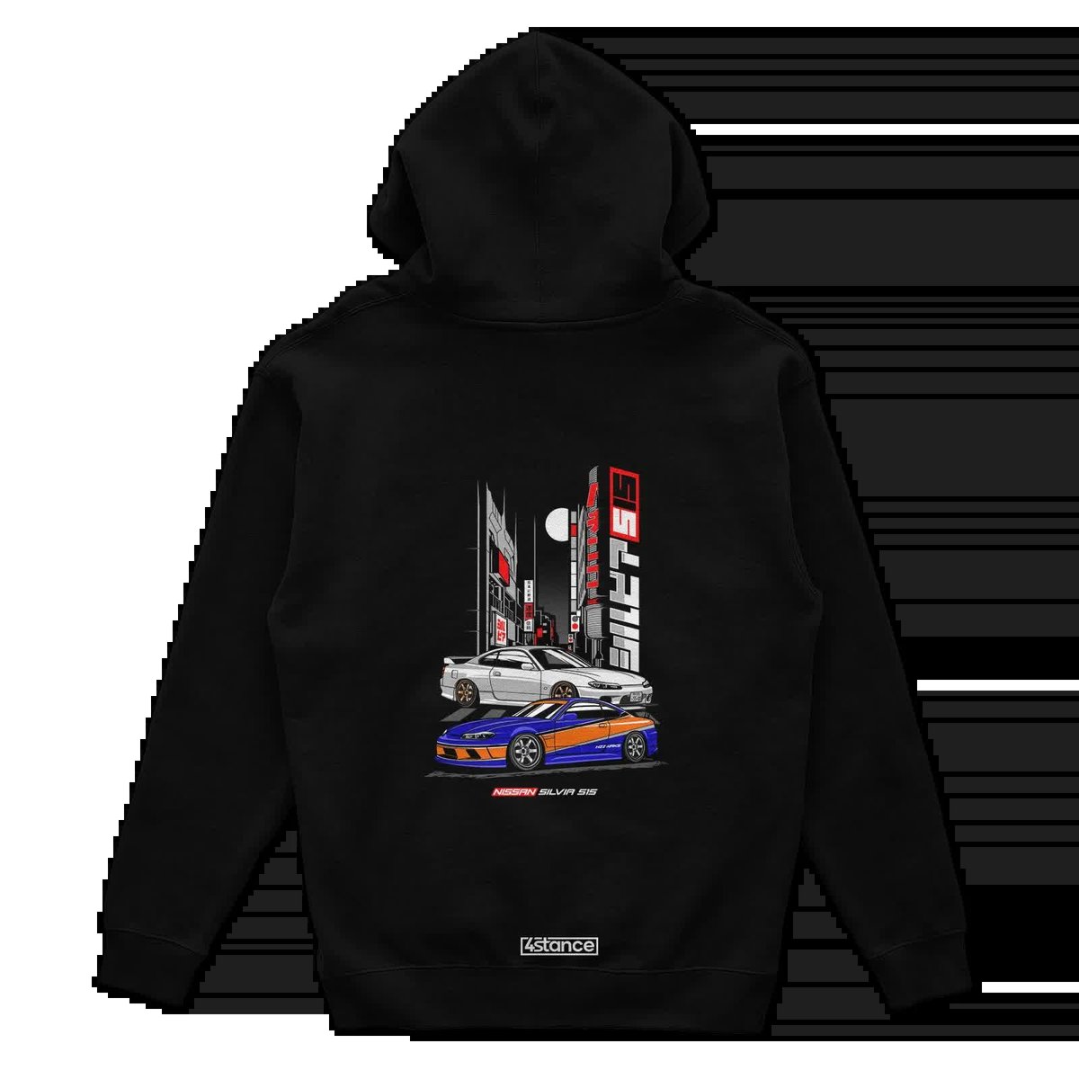 Czarna bluza z kapturem Nissan Silvia S15-L