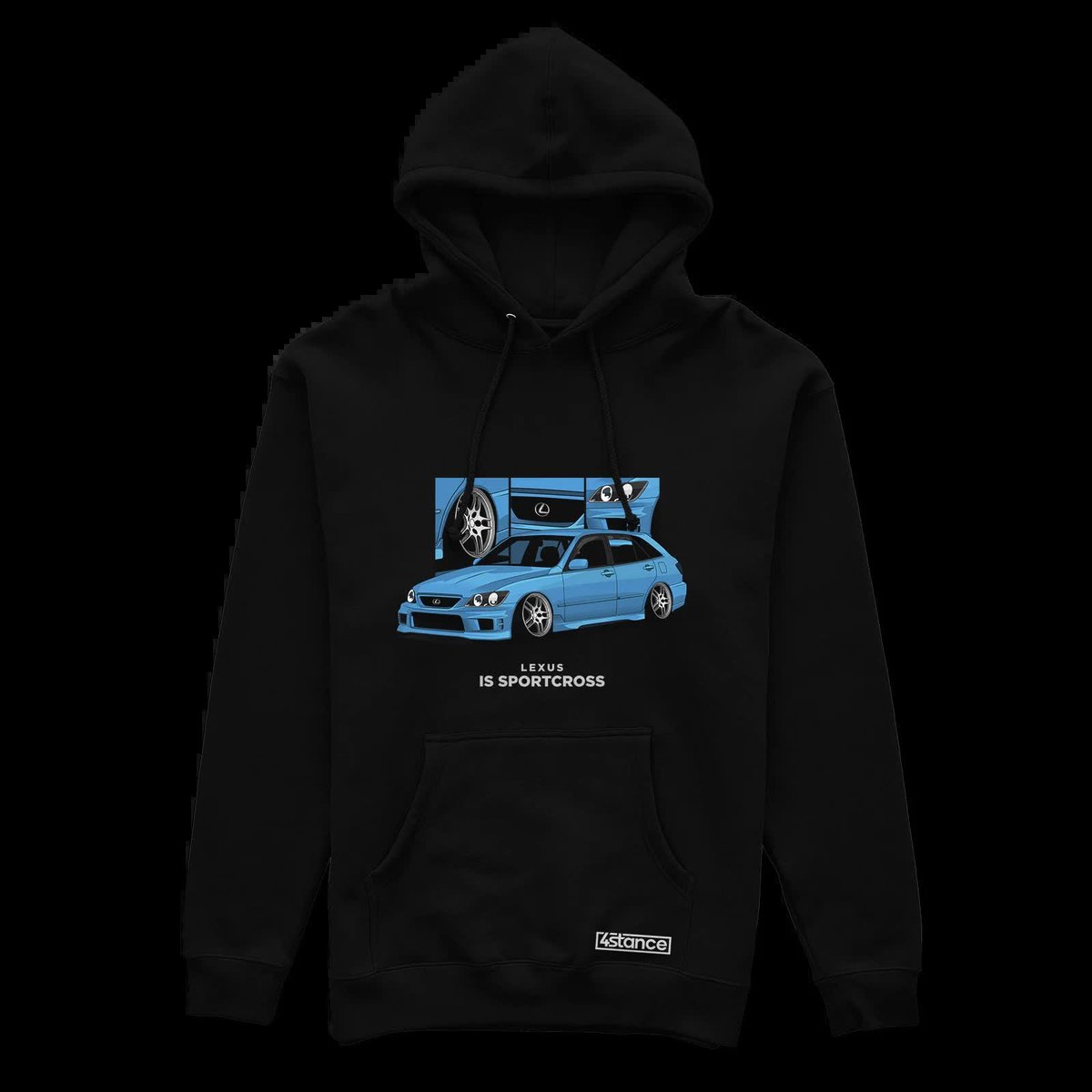 Czarna bluza z kapturem Lexus IS Sportcross-XS