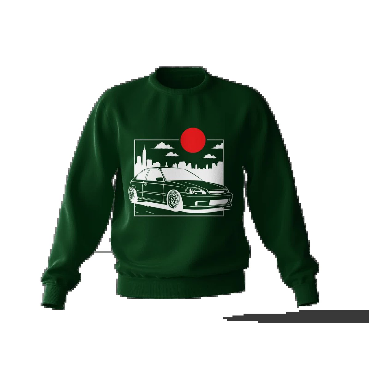 Bluza Honda Civic VI zielona-3XL