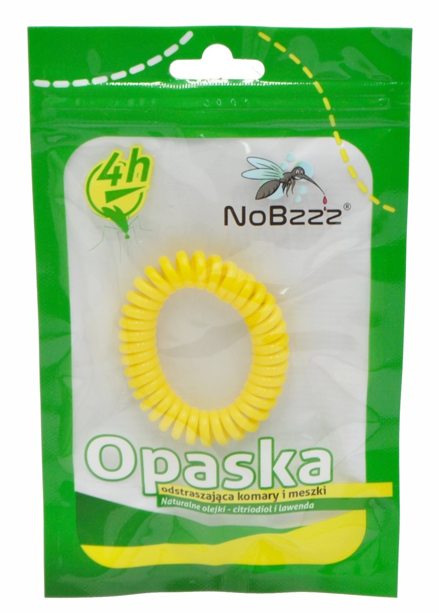 NoBzzz OPASKA NA KOMARY i MESZKI DLA DZIECI Żółta