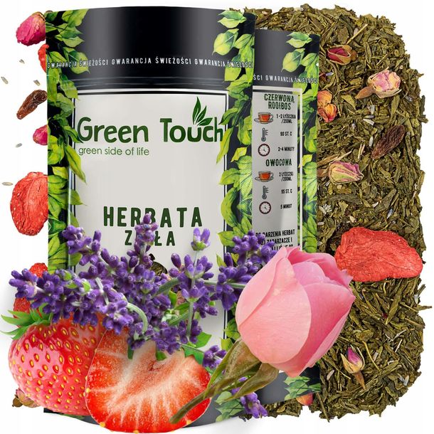 Herbata zielona sencha TRUSKAWKI W SZAMPANIE 50g